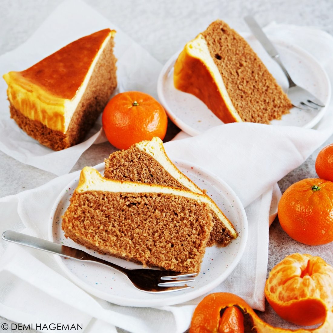 speculaas cheesecake met mandarijn